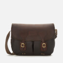 Barbour Men's Wax Leather Terras Bag - Olive