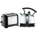 Dualit Dome Kettle and 2 Slot Toaster Bundle - Black