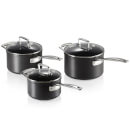 Le Creuset Toughened Non Stick 3 Piece Saucepan Set
