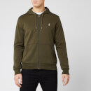 Polo Ralph Lauren Men's Double Knit Tech Zip Through Hoodie - Company Olive