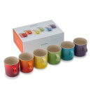 Le Creuset Stoneware Rainbow Mugs (Set of 6)