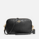 Coach Women's Polished Pebble Cross Body Clutch Bag - Black