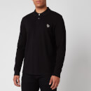 PS Paul Smith Men's Long Sleeve Zebra Polo Shirt - Black