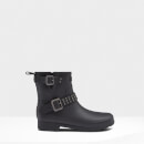 Hunter Women's Refined Stud Biker Short Boots - Black