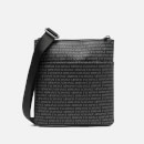 Armani Exchange Men's All Over Print Cross Body Bag - Black