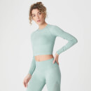 Myprotein Shape Seamless Crop Top Seafoam - L