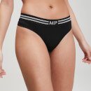 Seamless Thong - Black - XS