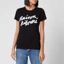 Maison Kitsuné Women's T-Shirt Handwriting - Black