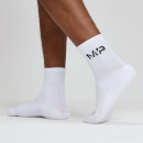 Essentials Men's Crew Socks - White (2 Pack)