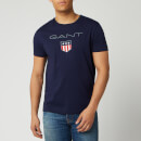 GANT Men's O1. Shield Short Sleeve T-Shirt - Evening Blue