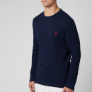 Polo Ralph Lauren Men's Long Sleeve Top - Cruise Navy/Heart Red
