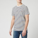 Joules Men's Boathouse T-Shirt - Cream Navy Stripe