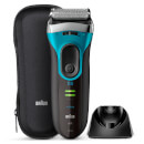 Braun Series 3 Proskin 3080S Electric Shaver - Black/Blue