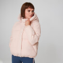 Chaqueta Acolchada Corta - Rosa - XS