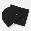 HUGO Men's Zanto Beanie and Scarf Gift Set - Grey