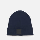 BOSS Men's Fox Squared Logo Beanie Hat - Navy