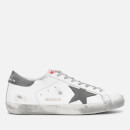Golden Goose Deluxe Brand Men's Superstar Leather Trainers - White/Grey Nubuck Star