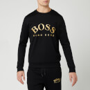 BOSS Men's Salbo Large Logo Sweatshirt - Black/Gold