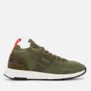 BOSS Men's Titanium Knit Running Style Trainers - Green