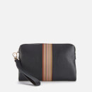PS Paul Smith Men's Signature Stripe Zip Pouch - Black Pebble
