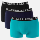 BOSS Men's 3 Pack Trunks - Turquoise/Navy/Black