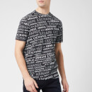 Armani Exchange Men's All Over Logo T-Shirt - Black