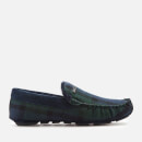 Barbour Men's Monty Suede Moccasin Slippers - Black Watch Tartan