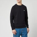 Maison Kitsune Men's Tricolor Fox Patch Sweatshirt - Black