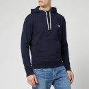Maison Kitsune Men's Tricolor Fox Patch Hoodie - Navy