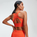 Power Longline Sports Bra - Orange - XS