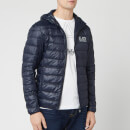 Emporio Armani EA7 Men's Down Hooded Jacket - Night Blue
