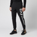 Emporio Armani EA7 Men's Large Script Logo Sweatpants - Black/Gold