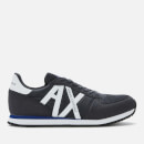 Armani Exchange Men's Nylon Running Style Trainers - Navy/White