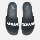 Armani Exchange Men's Slide Sandals - Blue/Optical White