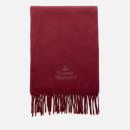Vivienne Westwood Women's Wool Embroidered Scarf - Bordeaux