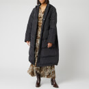 Ganni Women's Tech Down Long Coat - Phantom