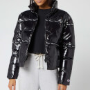 Champion Women's Puff Jacket - Shiny Black