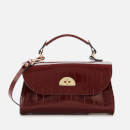The Cambridge Satchel Company Women's Mini Daisy Bag - Oxblood Patent Croc