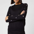 Emporio Armani Women's Eagle Logo Knitted Jumper - Black