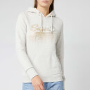 Superdry Women's Vlogo Metal Cascade Entry Hoody - Oatmeal Marl