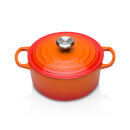 Le Creuset Signature Cast Iron Round Casserole Dish - 18cm - Volcanic