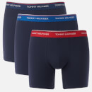 Tommy Hilfiger Men's 3 Pack Boxers - Blue Depths/Lapis Blue/Tango Red