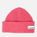 Ganni Women's Knitted Beanie - Hot Pink