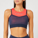 Tommy Sport Women's Blocked Layer Bra - Hibiscus Red