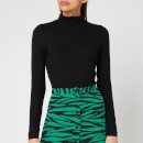 Whistles Women's Essential Polo Neck Top - Black
