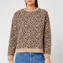 Whistles Women's Flocked Leopard Sweater - Camel