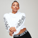 MP Rest Day Women's Logo Cropped Hoodie - White - XS