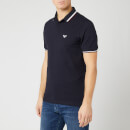 Emporio Armani Men's Embroided Logo Polo Shirt - Navy