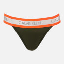 Calvin Klein Women's Neon Hi Cut Tanga Briefs - Duffel Bag