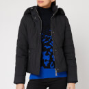 Ted Baker Women's Erikaa Short Faux Fur Hood Down Jacket - Black